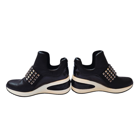 DKNY Borg Studded Slip-On Wedge Sneakers - Picture 4 of 6